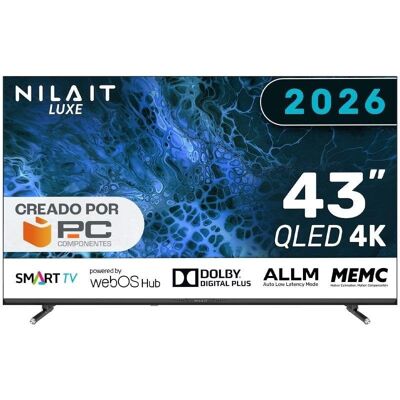 Nilait Luxe 43UD8004SWOS Téléviseur intelligent QLED UHD 4K 43" WEBOS - Publicité Nilait Luxe 43UD8004SWOS Téléviseur intelligent QLED UHD 4K 43" WEBOS - Publicité