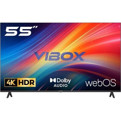TV Vibox LED 55Z60UHD 55" 4K UltraHD 60Hz Smart TV WebOS HDR10 Dolby Audio - Publicité TV Vibox LED 55Z60UHD 55" 4K UltraHD 60Hz Smart TV WebOS HDR10 Dolby Audio - Publicité