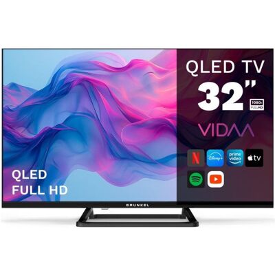 TV Grunkel QLED QLED-3225VD 32" HD 60Hz Smart TV VIDAA HDR10 Wi-Fi HDMI USB - Publicité TV Grunkel QLED QLED-3225VD 32" HD 60Hz Smart TV VIDAA HDR10 Wi-Fi HDMI USB - Publicité