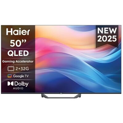 TV Haier QLED H50S80FUX 50" 4K UltraHD 120Hz Smart TV Google TV HDR10+ Dolby Audio - Publicité TV Haier QLED H50S80FUX 50" 4K UltraHD 120Hz Smart TV Google TV HDR10+ Dolby Audio - Publicité