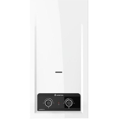 Chauffe-eau gaz Ariston 11L extérieur Low NOx modulation H2 Ready classe A - Publicité Chauffe-eau gaz Ariston 11L extérieur Low NOx modulation H2 Ready classe A - Publicité