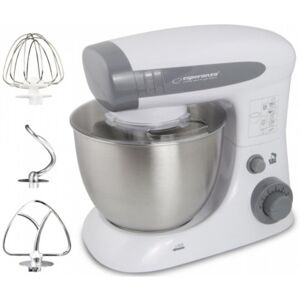 Batteur sur socle Esperanza EKM024 800W 4L Inox 6 vitesses Gris - Publicité Batteur sur socle Esperanza EKM024 800W 4L Inox 6 vitesses Gris - Publicité