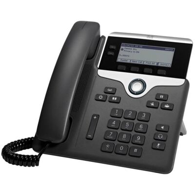 Cisco Systems Téléphone IP Cisco 7821, Noir/Argent, 2 lignes, Bureau/Mur, Écran LCD - Publicité Cisco Systems Téléphone IP Cisco 7821, Noir/Argent, 2 lignes, Bureau/Mur, Écran LCD - Publicité