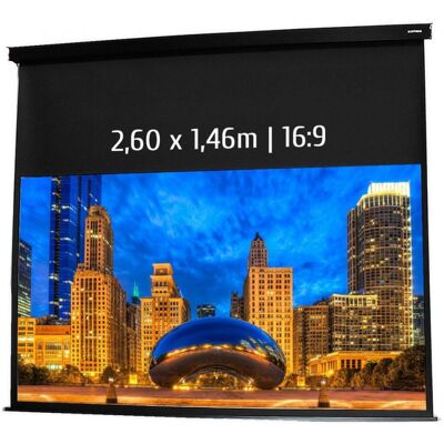 Kimex Écran de Projection Électrique 2,20x1,24m Format 16:9 Noir - Publicité Kimex Écran de Projection Électrique 2,20x1,24m Format 16:9 Noir - Publicité