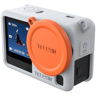 Coque Silicone Telesin pour DJI Osmo Action 6 Gris - Publicité Coque Silicone Telesin pour DJI Osmo Action 6 Gris - Publicité