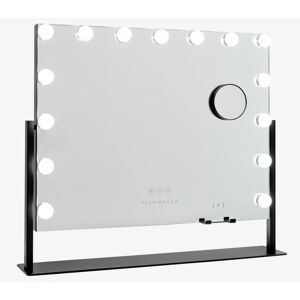 Flamingueo Miroir de maquillage avec lumière 15 ampoules LED Position variable 3 modes d'éclairage Commande tactile Noir - Publicité Flamingueo Miroir de maquillage avec lumière 15 ampoules LED Position variable 3 modes d'éclairage Commande tactile Noir - Publicité