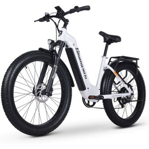 Vélo de montagne électrique Shengmilo MX06 500W 48V/17,5Ah 42Km/h 26" Blanc - Publicité Vélo de montagne électrique Shengmilo MX06 500W 48V/17,5Ah 42Km/h 26" Blanc - Publicité
