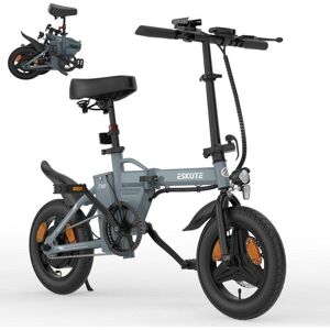Vélo électrique Eskute F100 14'' 250W 36V 9Ah Gris Pliable Freins à disque - Publicité Vélo électrique Eskute F100 14'' 250W 36V 9Ah Gris Pliable Freins à disque - Publicité