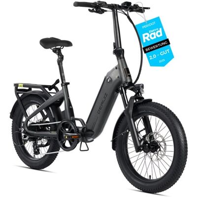 Vélo électrique pliant Deruiz Peridot 20" 500wh Portée maximale de 143km Noir - Publicité Vélo électrique pliant Deruiz Peridot 20" 500wh Portée maximale de 143km Noir - Publicité