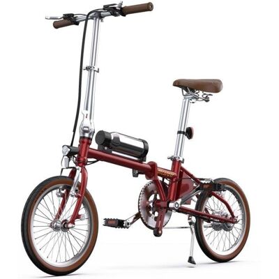 Vélo électrique OneSport OT02 250W 36V/5,2Ah 16" Pliable Rouge - Publicité Vélo électrique OneSport OT02 250W 36V/5,2Ah 16" Pliable Rouge - Publicité
