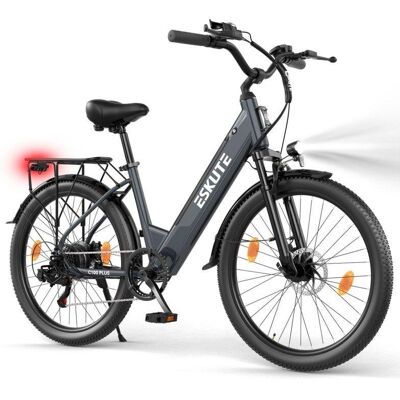 Vélo électrique ESKUTE C100 Plus 250W 36V 13Ah Bleu Suspension - Publicité Vélo électrique ESKUTE C100 Plus 250W 36V 13Ah Bleu Suspension - Publicité