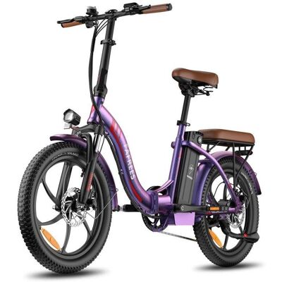 Vélo électrique Fafrees F20 Pro 250W 36V 20Ah 20 Pouces Rose Pourpre - Publicité Vélo électrique Fafrees F20 Pro 250W 36V 20Ah 20 Pouces Rose Pourpre - Publicité