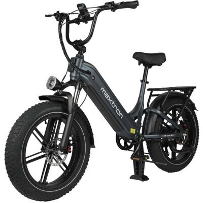Vélo Électrique Maxturn Camel 250W 48V18Ah 20" Freins à Disque Hydrauliques Gris - Publicité Vélo Électrique Maxturn Camel 250W 48V18Ah 20" Freins à Disque Hydrauliques Gris - Publicité