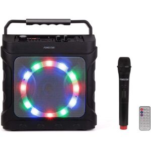 Fonestar Partybox Enceinte Karaoké 20W Noir - Publicité Fonestar Partybox Enceinte Karaoké 20W Noir - Publicité