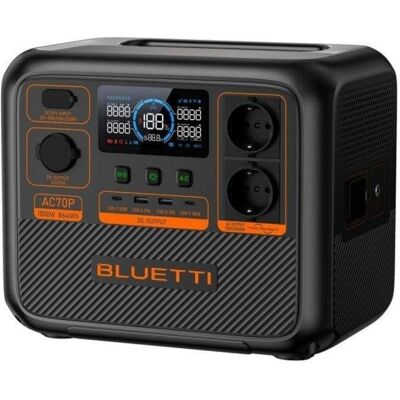 Station d'energie portable Bluetti AC70P 864 Wh 1000 W LiFePO4 Charge rapide App - Publicité Station d'energie portable Bluetti AC70P 864 Wh 1000 W LiFePO4 Charge rapide App - Publicité