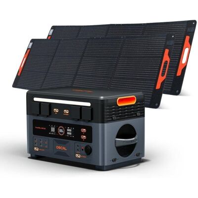 Station d'énergie Oscal Powermax2400se 2016Wh 2400W 8 ports LiFePO4 Panneaux solaires - Publicité Station d'énergie Oscal Powermax2400se 2016Wh 2400W 8 ports LiFePO4 Panneaux solaires - Publicité