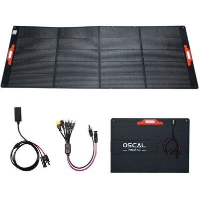 Panneau Solaire OSCAL PM400 Pro 400W Pliable Portable Résistance IP67 - Publicité Panneau Solaire OSCAL PM400 Pro 400W Pliable Portable Résistance IP67 - Publicité