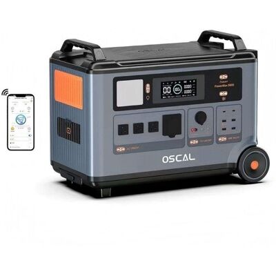 Station d'énergie OSCAL PowerMax 6000 3600Wh 14 ports LiFePO4 Charge solaire - Publicité Station d'énergie OSCAL PowerMax 6000 3600Wh 14 ports LiFePO4 Charge solaire - Publicité