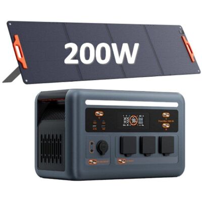 Station d'énergie OSCAL Powermax1800SE 1024Wh 11 ports LiFePO4 Chargeur solaire 200W - Publicité Station d'énergie OSCAL Powermax1800SE 1024Wh 11 ports LiFePO4 Chargeur solaire 200W - Publicité