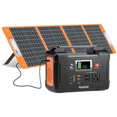 Station d'énergie Flashfish E200 151Wh 7 ports AC, DC, USB Chargeur solaire - Publicité Station d'énergie Flashfish E200 151Wh 7 ports AC, DC, USB Chargeur solaire - Publicité
