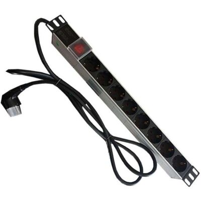 PDU Réglette Aluminio Powergreen 8 Prises Interrupteur 2m - Publicité PDU Réglette Aluminio Powergreen 8 Prises Interrupteur 2m - Publicité
