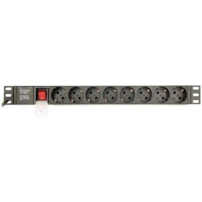 Gembird EG-PDU-014 unité de distribution d'énergie 8 sortie(s) CA 1U Noir - Publicité Gembird EG-PDU-014 unité de distribution d'énergie 8 sortie(s) CA 1U Noir - Publicité