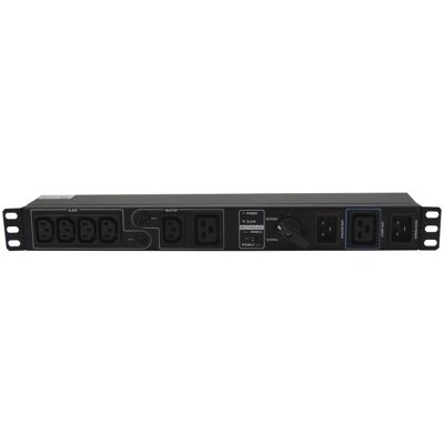 Interrupteur de dérivation de maintenance Lapara et multiprise Schuko pour rack 19" noir - Publicité Interrupteur de dérivation de maintenance Lapara et multiprise Schuko pour rack 19" noir - Publicité