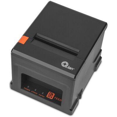 Imprimante thermique de tickets Qian 80 mm USB/RJ45 Noir - Publicité Imprimante thermique de tickets Qian 80 mm USB/RJ45 Noir - Publicité