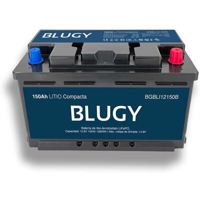 Batterie lithium Blugy 12 V, 1 920 Wh, avec Bluetooth, dimensions 355 x 175 x 189 mm - Publicité Batterie lithium Blugy 12 V, 1 920 Wh, avec Bluetooth, dimensions 355 x 175 x 189 mm - Publicité