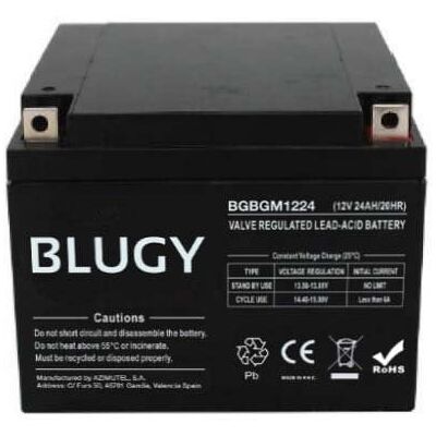 Batterie Blugy Compact AGM 12 V 24 A 165 x 176 x 127 mm - Publicité Batterie Blugy Compact AGM 12 V 24 A 165 x 176 x 127 mm - Publicité
