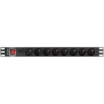 Multiprise Lanberg PDU-08E-0200-BK 8 prises Protection Interrupteur Aluminium 1U Rack - Publicité Multiprise Lanberg PDU-08E-0200-BK 8 prises Protection Interrupteur Aluminium 1U Rack - Publicité