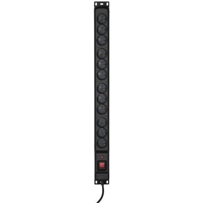 Multiprise Activejet COMBO 12 Prises Protection Surtensions Interrupteur 1,5 m Noir - Publicité Multiprise Activejet COMBO 12 Prises Protection Surtensions Interrupteur 1,5 m Noir - Publicité