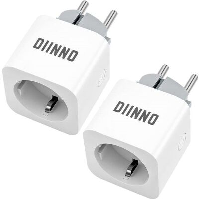 Prise connectée DIINNO 16A avec Wi-Fi, statistiques de consommation d'énergie et commande vocale - Publicité Prise connectée DIINNO 16A avec Wi-Fi, statistiques de consommation d'énergie et commande vocale - Publicité
