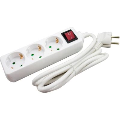 Multiprise Metronic 495004 3 Prises avec Interrupteur et Protection Enfant - Publicité Multiprise Metronic 495004 3 Prises avec Interrupteur et Protection Enfant - Publicité