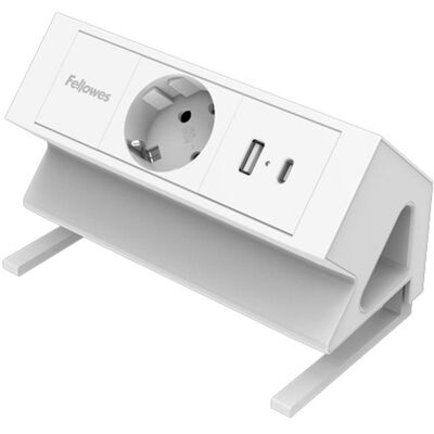 Multiprise Fellowes 100137173 1 prise USB-A USB-C câble 2 m blanc - Publicité Multiprise Fellowes 100137173 1 prise USB-A USB-C câble 2 m blanc - Publicité