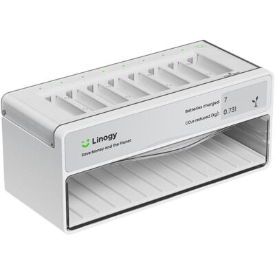 Chargeur universel de batteries AA/AAA LINOGY - Publicité Chargeur universel de batteries AA/AAA LINOGY - Publicité