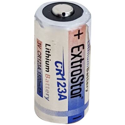 Pile au lithium Extrastar CR123A 3V - Publicité Pile au lithium Extrastar CR123A 3V - Publicité