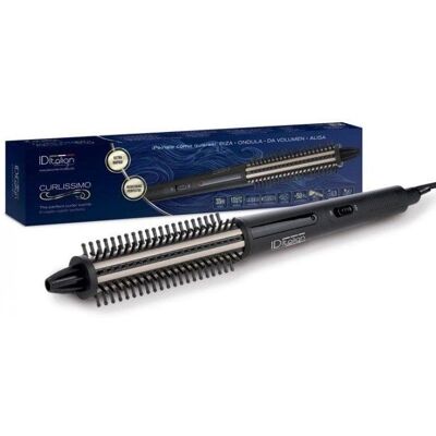 italian-design Brosse lissante Italian Design Curlissimo 35W céramique antistatique 185°C câble rotatif LED - Publicité italian-design Brosse lissante Italian Design Curlissimo 35W céramique antistatique 185°C câble rotatif LED - Publicité