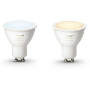 Philips Hue White Ambiance Pack 2 Bombillas Ambiental Blanco GU10 - Publicité Philips Hue White Ambiance Pack 2 Bombillas Ambiental Blanco GU10 - Publicité