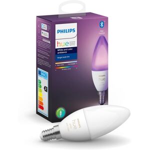 Philips Hue White and Color Ambiance Bombilla LED 5.3W E14 RGBW - Publicité Philips Hue White and Color Ambiance Bombilla LED 5.3W E14 RGBW - Publicité