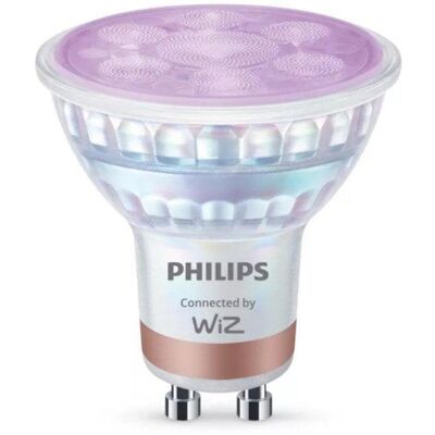Bombilla inteligente Philips GU10 PAR16 Wi-Fi Bluetooth 4,7W 345 lm x2 - Publicité Bombilla inteligente Philips GU10 PAR16 Wi-Fi Bluetooth 4,7W 345 lm x2 - Publicité