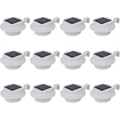 vidaXL 12 pièces Lampes solaires pour clôture - Éclairage solaire extérieur - Publicité vidaXL 12 pièces Lampes solaires pour clôture - Éclairage solaire extérieur - Publicité