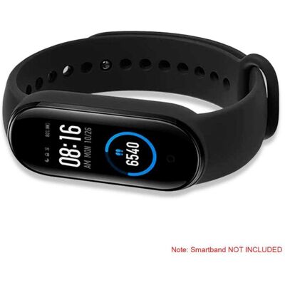 Bracelet en silicone noir OcioDual pour Xiaomi Mi Smart Band 5/6 - Publicité Bracelet en silicone noir OcioDual pour Xiaomi Mi Smart Band 5/6 - Publicité