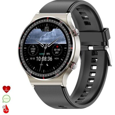 Montre connectée DAM ELECTRONICS G08 - ECG, Oxygène, Sommeil - Argent - Publicité Montre connectée DAM ELECTRONICS G08 - ECG, Oxygène, Sommeil - Argent - Publicité