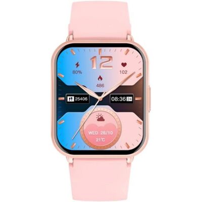 Cool Cascais Bluetooth 50mm Écran Tactile Silicone Rose Appels Santé Sport - Publicité Cool Cascais Bluetooth 50mm Écran Tactile Silicone Rose Appels Santé Sport - Publicité