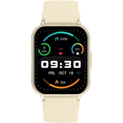 Montre Connectée Cool Cascais Bluetooth 50mm Écran Silicone Champagne Appels Santé Sport - Publicité Montre Connectée Cool Cascais Bluetooth 50mm Écran Silicone Champagne Appels Santé Sport - Publicité