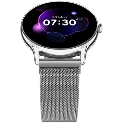 Montre Connectée Noise Twist Go Bluetooth Silver Link Suivi Activité Notifications Argent - Publicité Montre Connectée Noise Twist Go Bluetooth Silver Link Suivi Activité Notifications Argent - Publicité