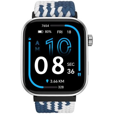 Montre Connectée Noise Pro 6 AI Bluetooth Arctic Weave Écran Intuitif Suivi SpO2 Pulsomètre - Publicité Montre Connectée Noise Pro 6 AI Bluetooth Arctic Weave Écran Intuitif Suivi SpO2 Pulsomètre - Publicité