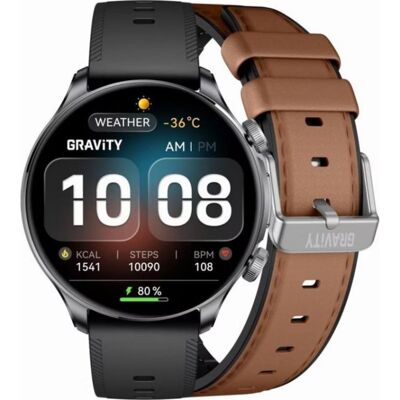 Gravity GT35-1 Bluetooth GPS 1,6'' Noir Bracelet M/L Détection du stress - Publicité Gravity GT35-1 Bluetooth GPS 1,6'' Noir Bracelet M/L Détection du stress - Publicité