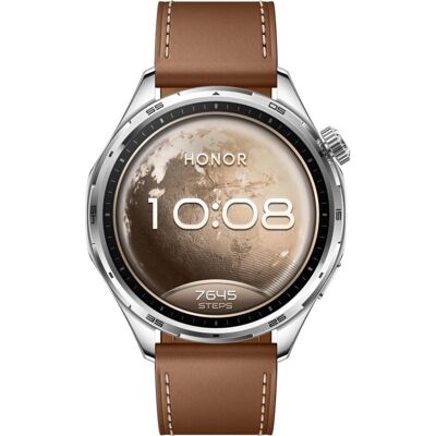 Honor Watch 6 Bluetooth GPS NFC 46mm Acier Marron Taille Unique - Publicité Honor Watch 6 Bluetooth GPS NFC 46mm Acier Marron Taille Unique - Publicité